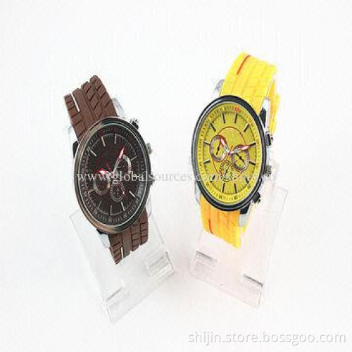 Latest Silicone Watches with Colorful Bands for Unisex 2014